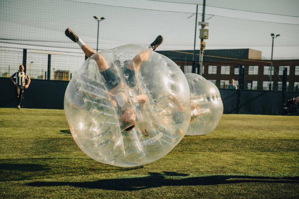 bubble football York